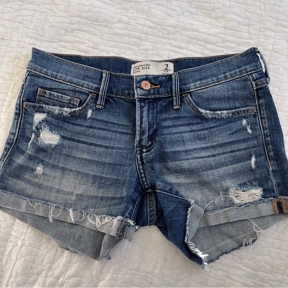 Abercrombie & Fitch Blue Denim Shorts